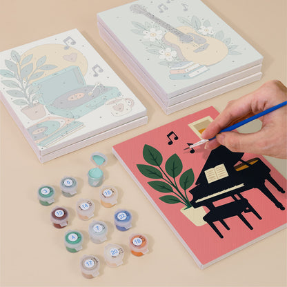 Cheerful Music Instruments mini paint by numbers – image 4