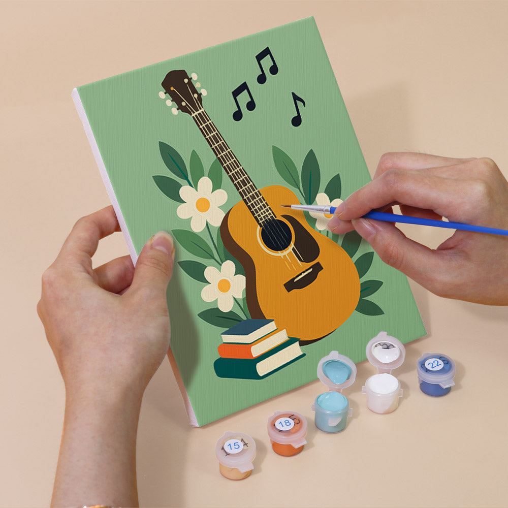 Cheerful Music Instruments mini paint by numbers – image 5