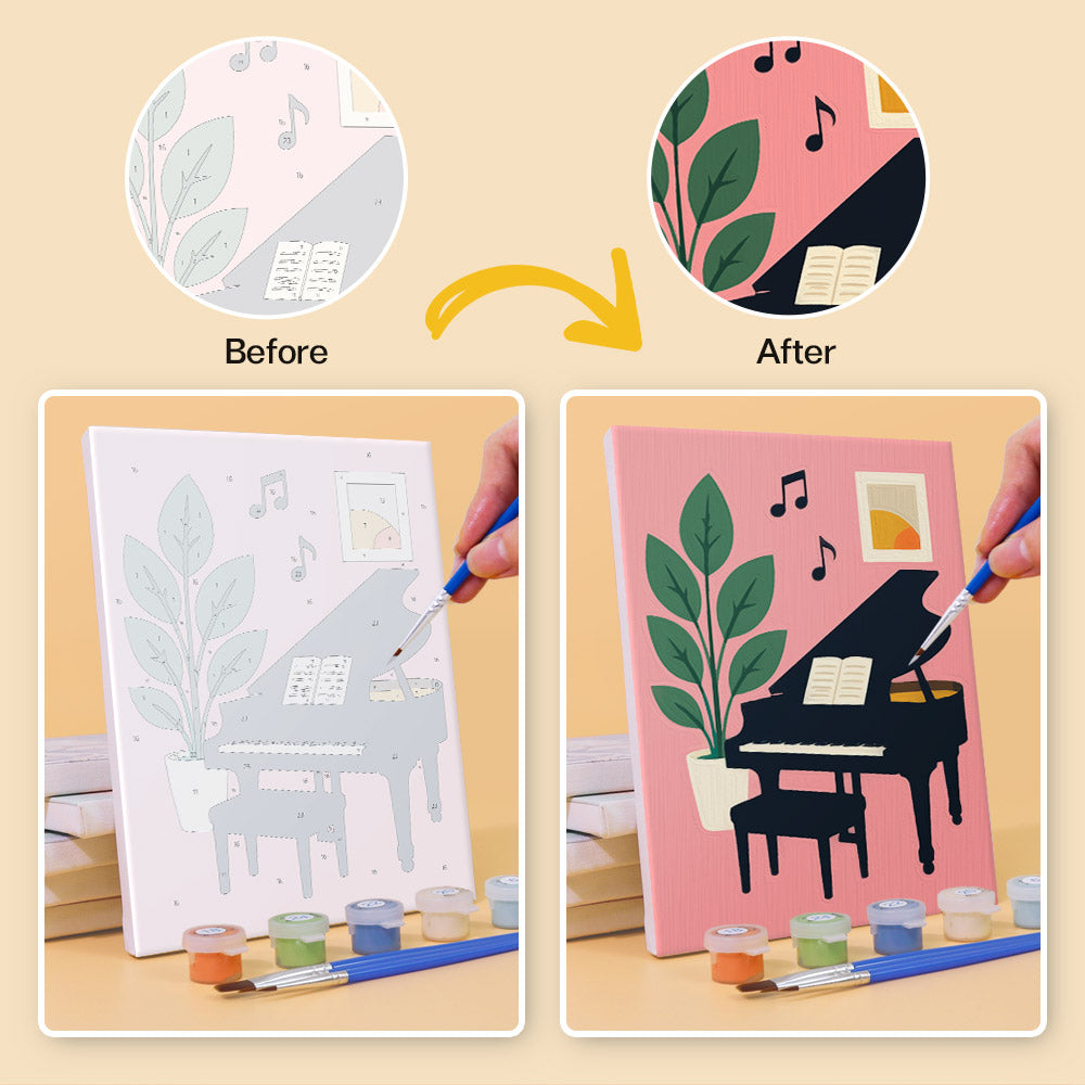 Cheerful Music Instruments mini paint by numbers – image 10
