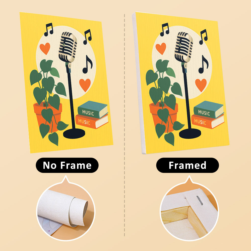 Cheerful Music Instruments mini paint by numbers – image 13