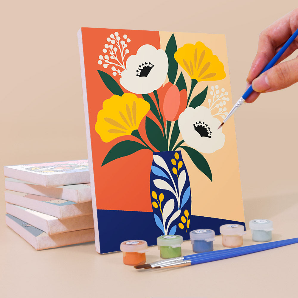 Bold Floral Bouquets mini paint by numbers – image 3