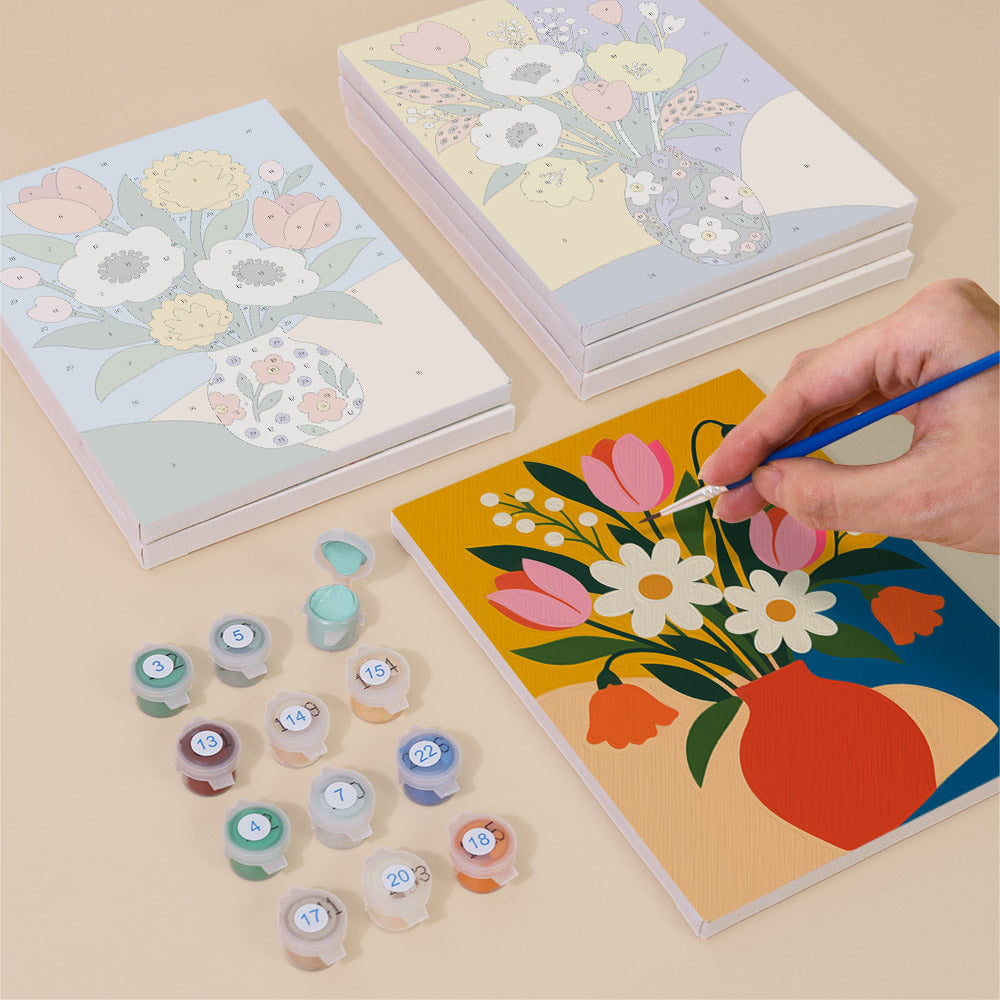 Bold Floral Bouquets mini paint by numbers – image 4