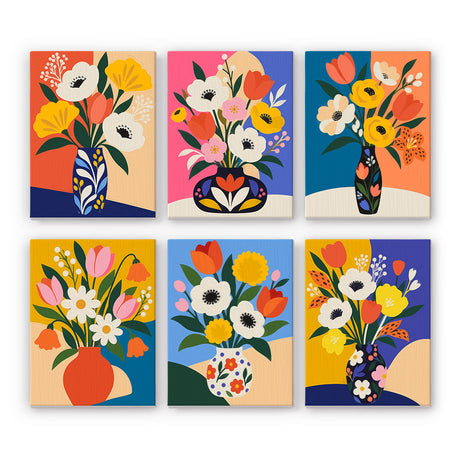 Bold Floral Bouquets mini paint by numbers – image 7