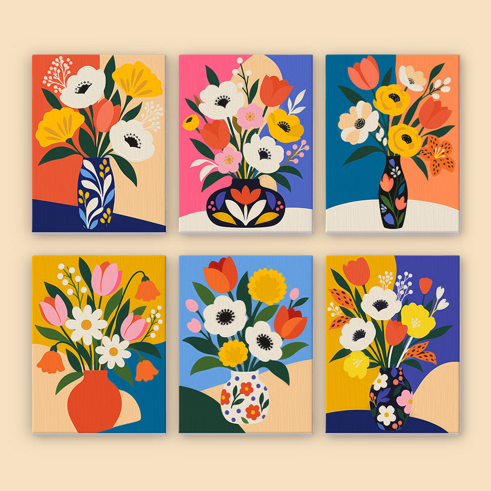 Bold Floral Bouquets mini paint by numbers – image 8