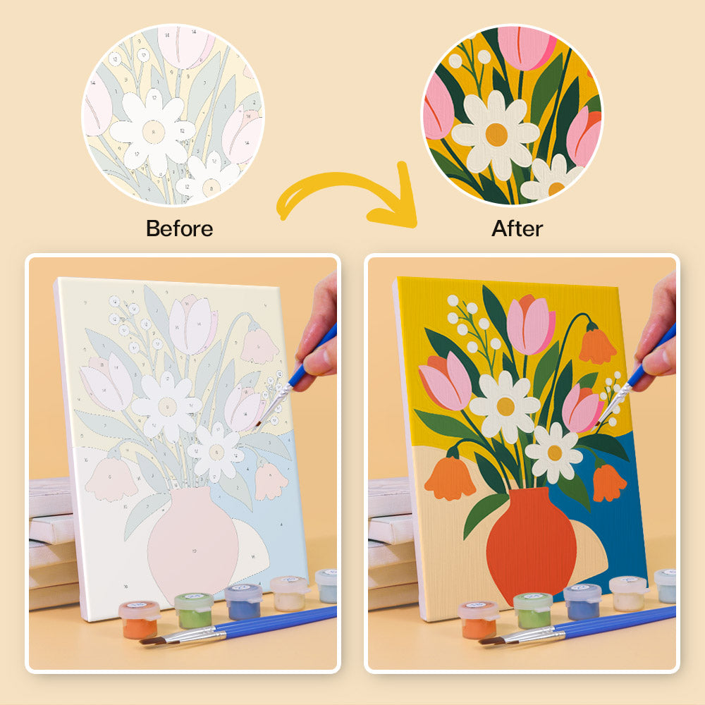 Bold Floral Bouquets mini paint by numbers – image 10