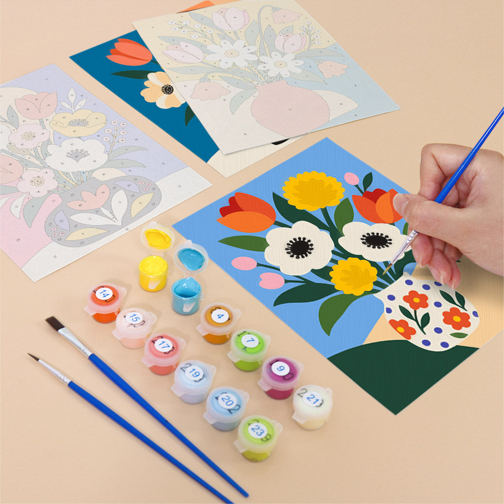 Bold Floral Bouquets mini paint by numbers – image 12