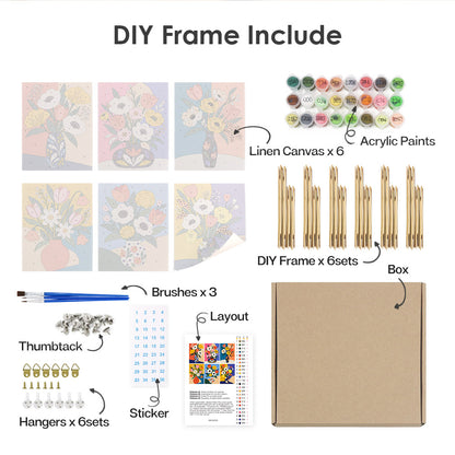 Bold Floral Bouquets mini paint by numbers – image 18