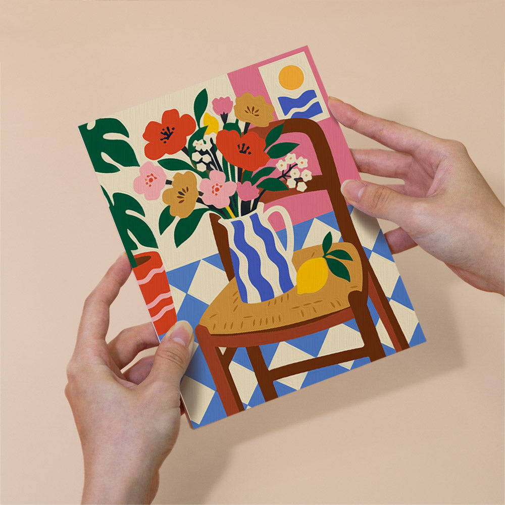 Poppies on Patterned Tables mini paint by numbers – image 6