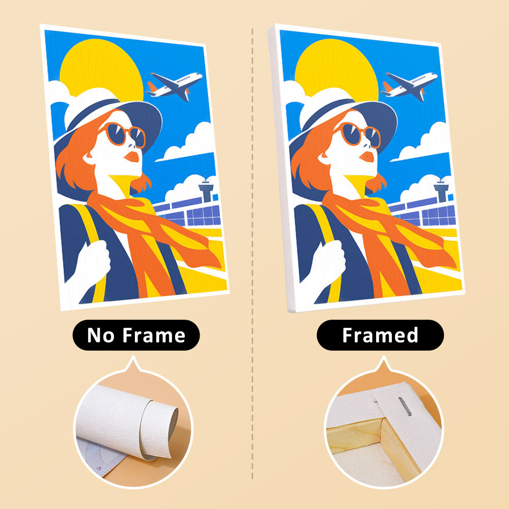 Train Windows and Airport Gates mini paint by numbers – image 13