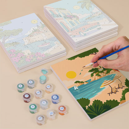 Mediterranean Coastal Escapes mini paint by numbers – image 4