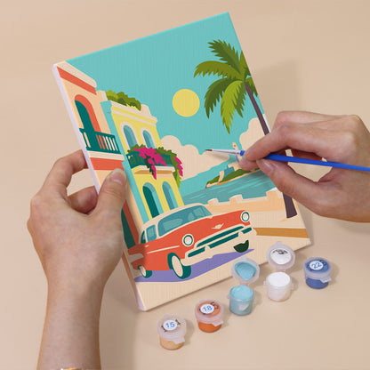 Mediterranean Coastal Escapes mini paint by numbers – image 5