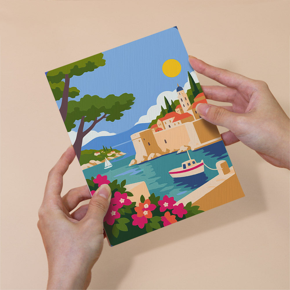 Mediterranean Coastal Escapes mini paint by numbers – image 6