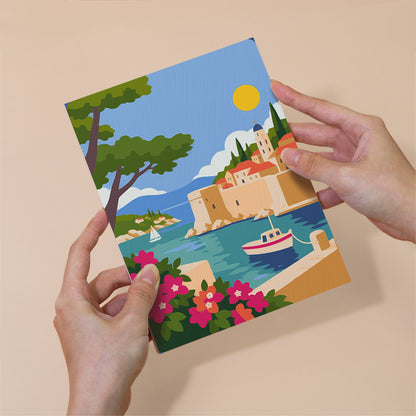 Mediterranean Coastal Escapes mini paint by numbers – image 6