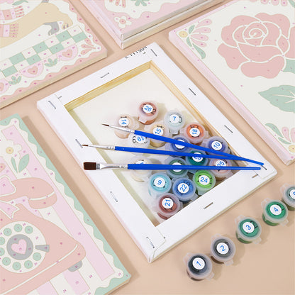 Cheerful Retro Icons mini paint by numbers – image 2