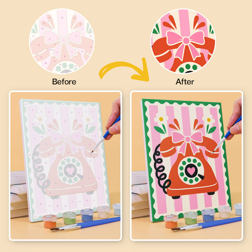 Cheerful Retro Icons mini paint by numbers – image 10