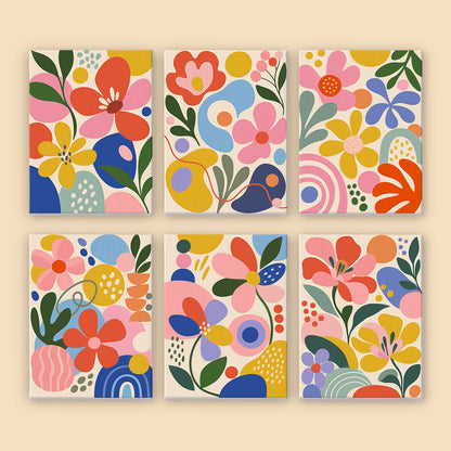 Playful Abstract Florals mini paint by numbers – image 8
