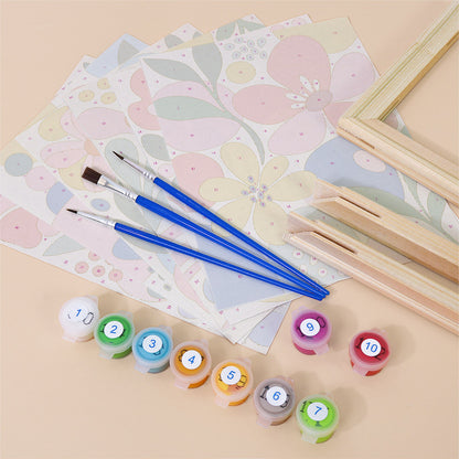 Playful Abstract Florals mini paint by numbers – image 11