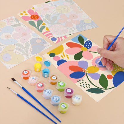 Playful Abstract Florals mini paint by numbers – image 12
