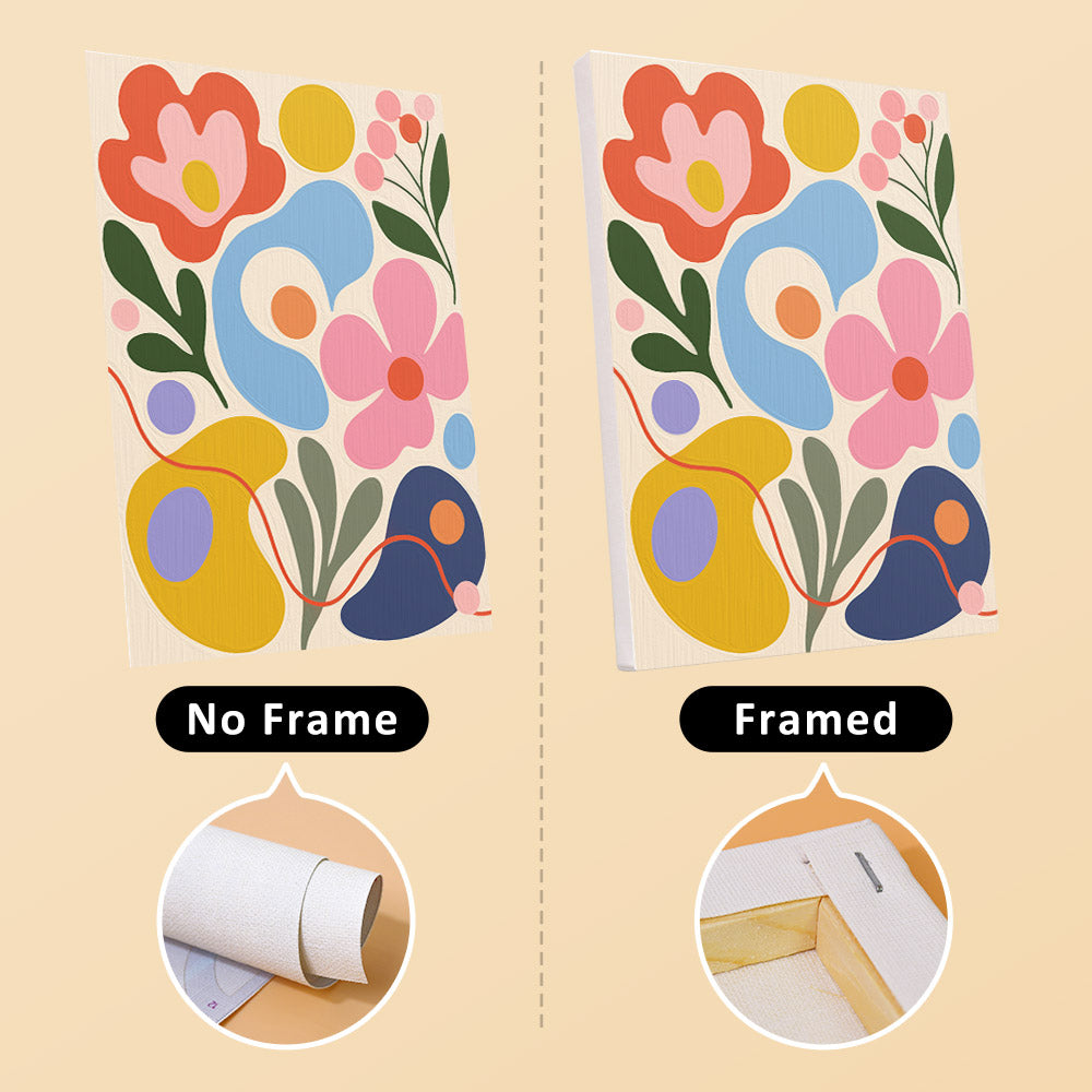 Playful Abstract Florals mini paint by numbers – image 13