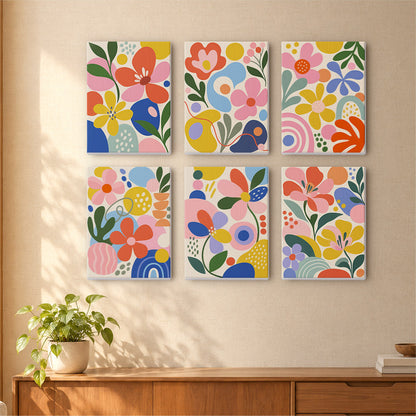 Playful Abstract Florals mini paint by numbers – image 16