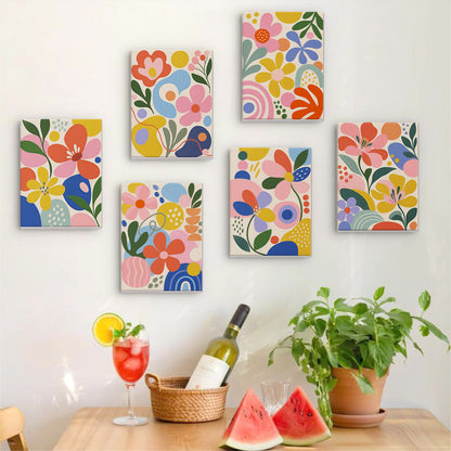Playful Abstract Florals mini paint by numbers – image 17