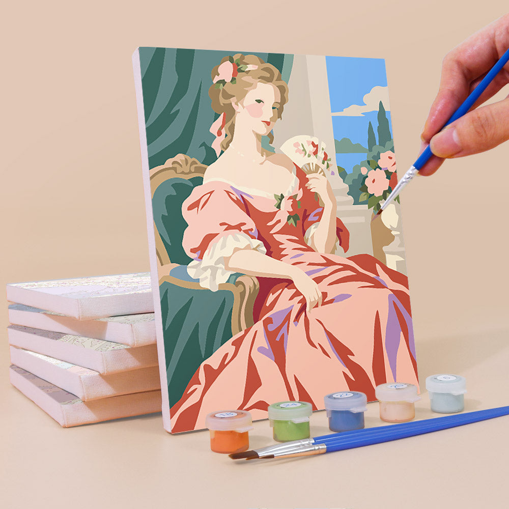 Graceful Regency Ladies mini paint by numbers – image 3