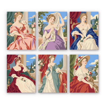 Graceful Regency Ladies mini paint by numbers – image 7