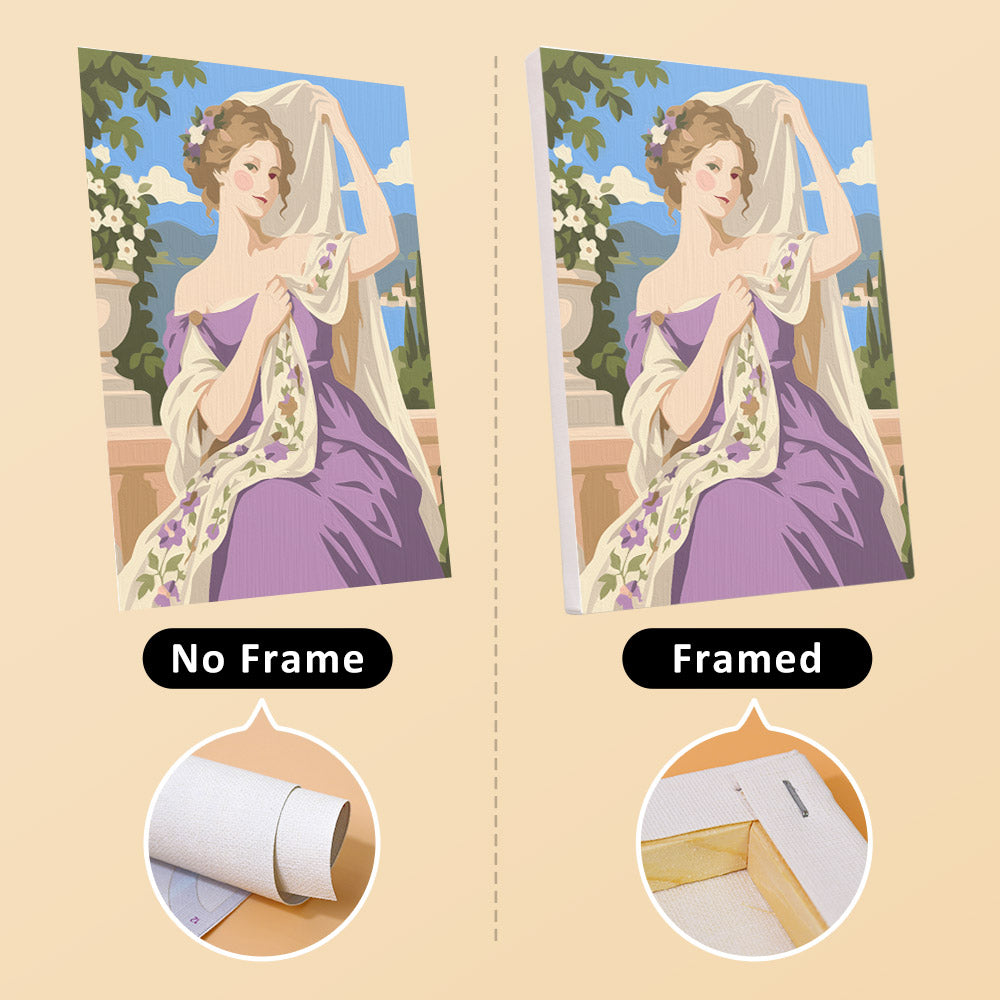 Graceful Regency Ladies mini paint by numbers – image 13