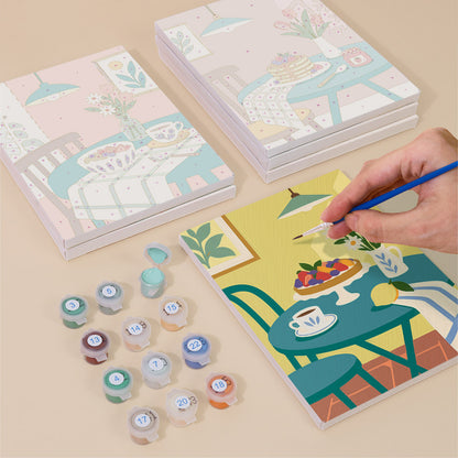 Cozy Breakfast Tables mini paint by numbers – image 4
