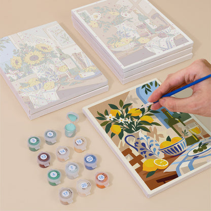 Red Wine and Lemon Tablescapes mini paint by numbers – image 4