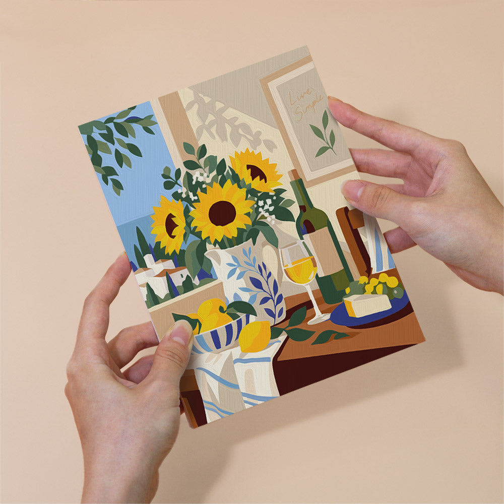 Red Wine and Lemon Tablescapes mini paint by numbers – image 6