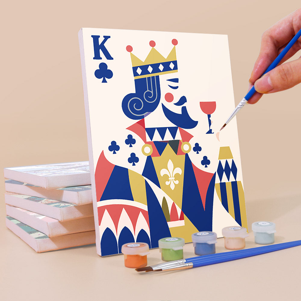 Royal Playing Card Figures mini paint by numbers – image 3