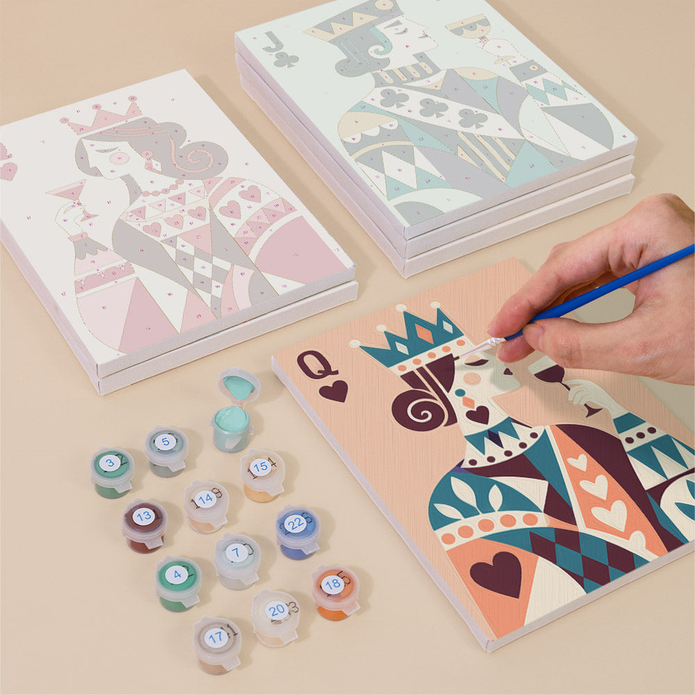 Royal Playing Card Figures mini paint by numbers – image 4