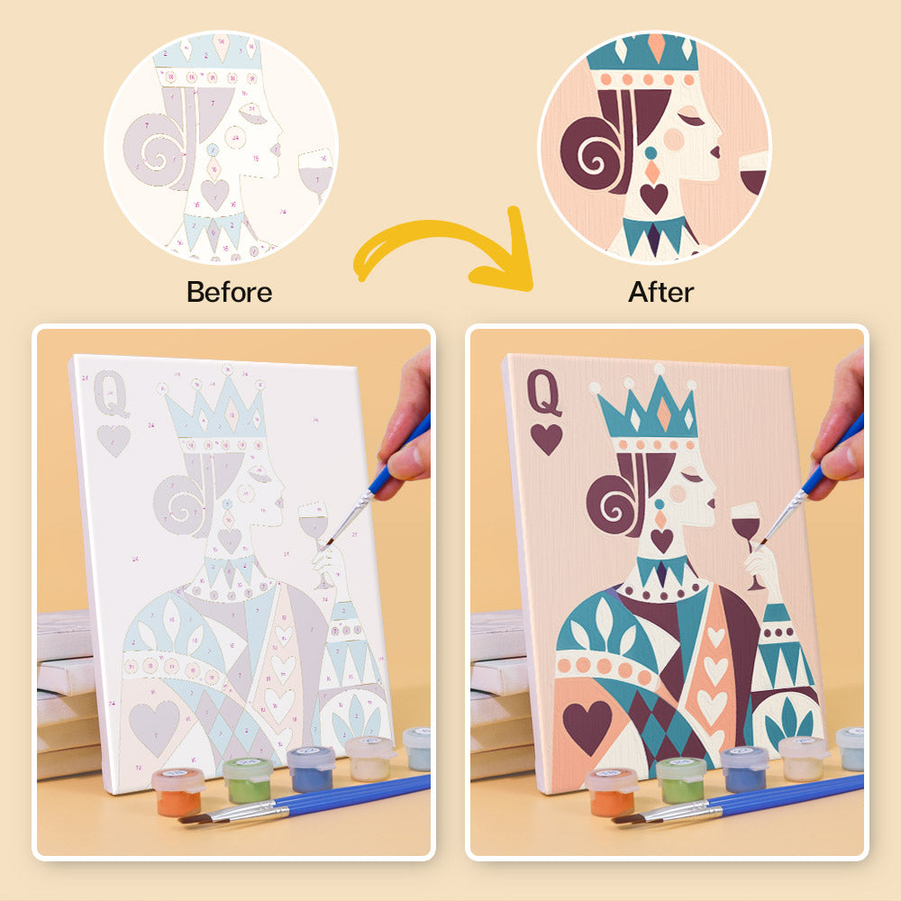 Royal Playing Card Figures mini paint by numbers – image 10
