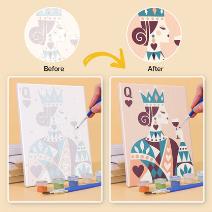 Royal Playing Card Figures mini paint by numbers – image 10