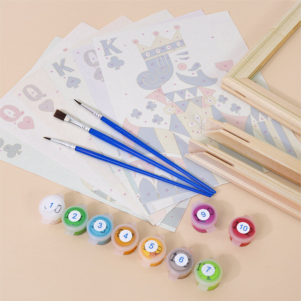 Royal Playing Card Figures mini paint by numbers – image 11