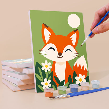 Smiling Animal Friends mini paint by numbers – image 3