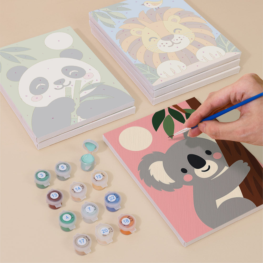 Smiling Animal Friends mini paint by numbers – image 4
