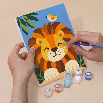 Smiling Animal Friends mini paint by numbers – image 5
