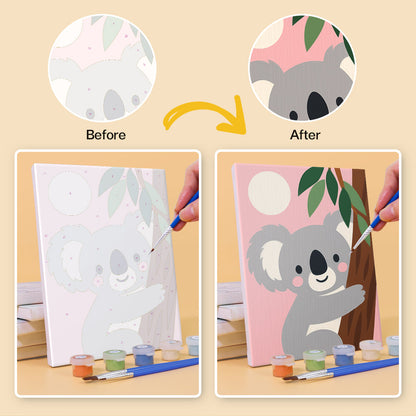 Smiling Animal Friends mini paint by numbers – image 10