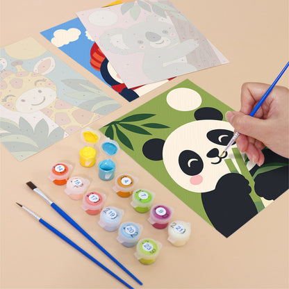 Smiling Animal Friends mini paint by numbers – image 12