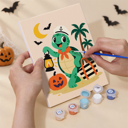 Tropical Halloween Animals mini paint by numbers – image 5