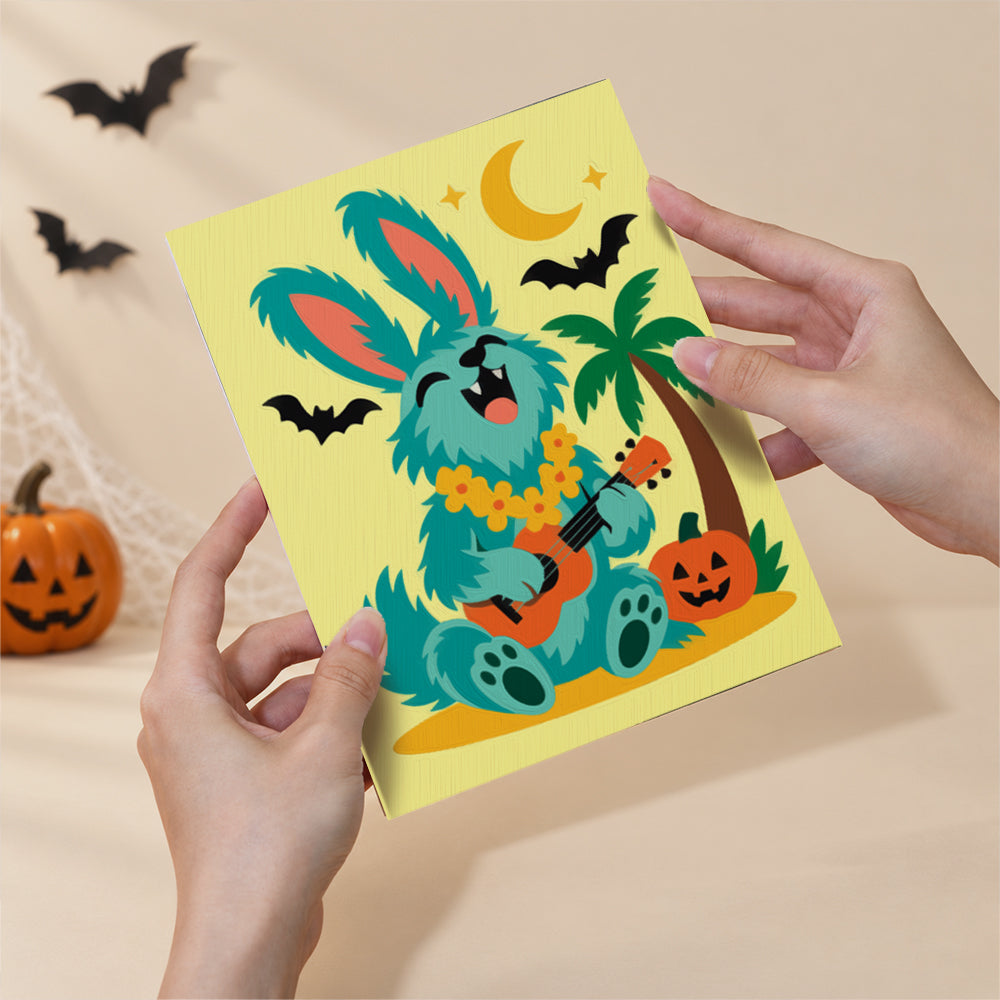 Tropical Halloween Animals mini paint by numbers – image 6