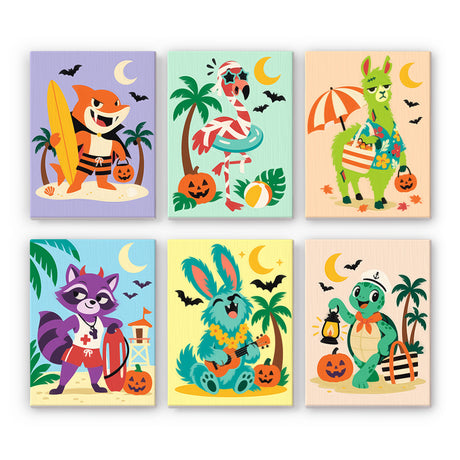 Tropical Halloween Animals mini paint by numbers – image 7