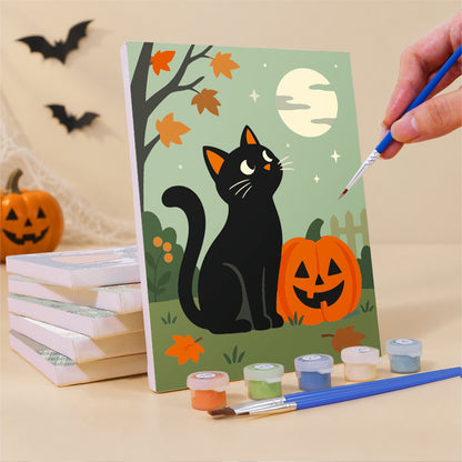 Cute Witches and Pumpkins mini paint by numbers – image 3