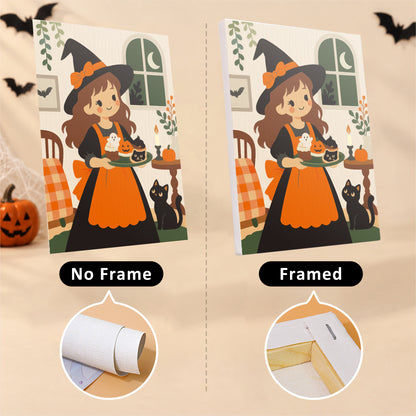 Cute Witches and Pumpkins mini paint by numbers – image 13