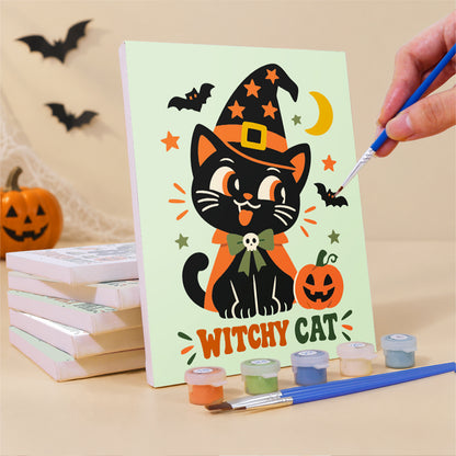 Retro Halloween Pals mini paint by numbers – image 3