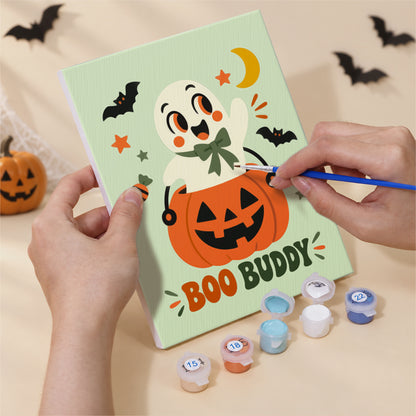 Retro Halloween Pals mini paint by numbers – image 5