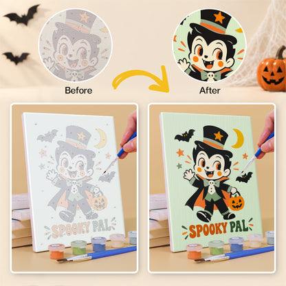 Retro Halloween Pals mini paint by numbers – image 10