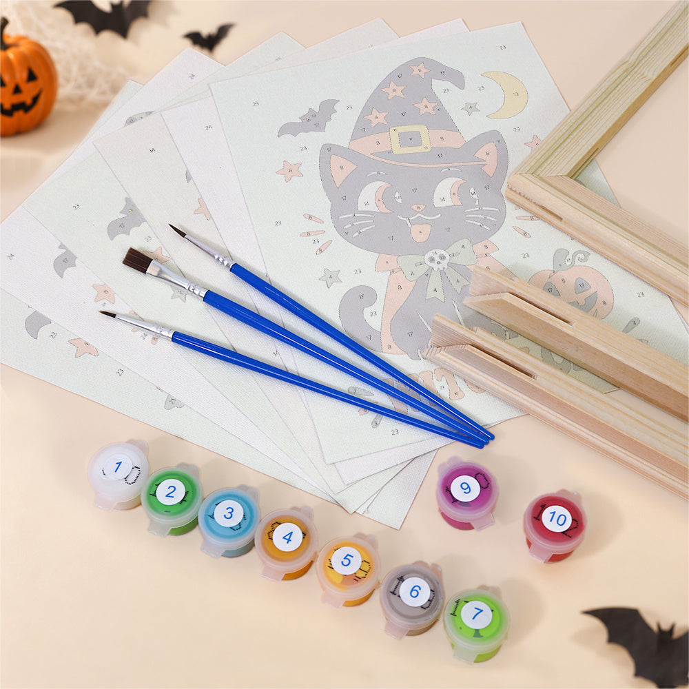 Retro Halloween Pals mini paint by numbers – image 11